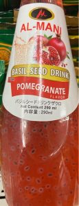 Basil pomegranate juice